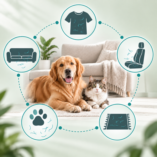FellGlanz™ Dampfbürste – 2-in-1 Fellpflege & Massage für Katzen und Hunde