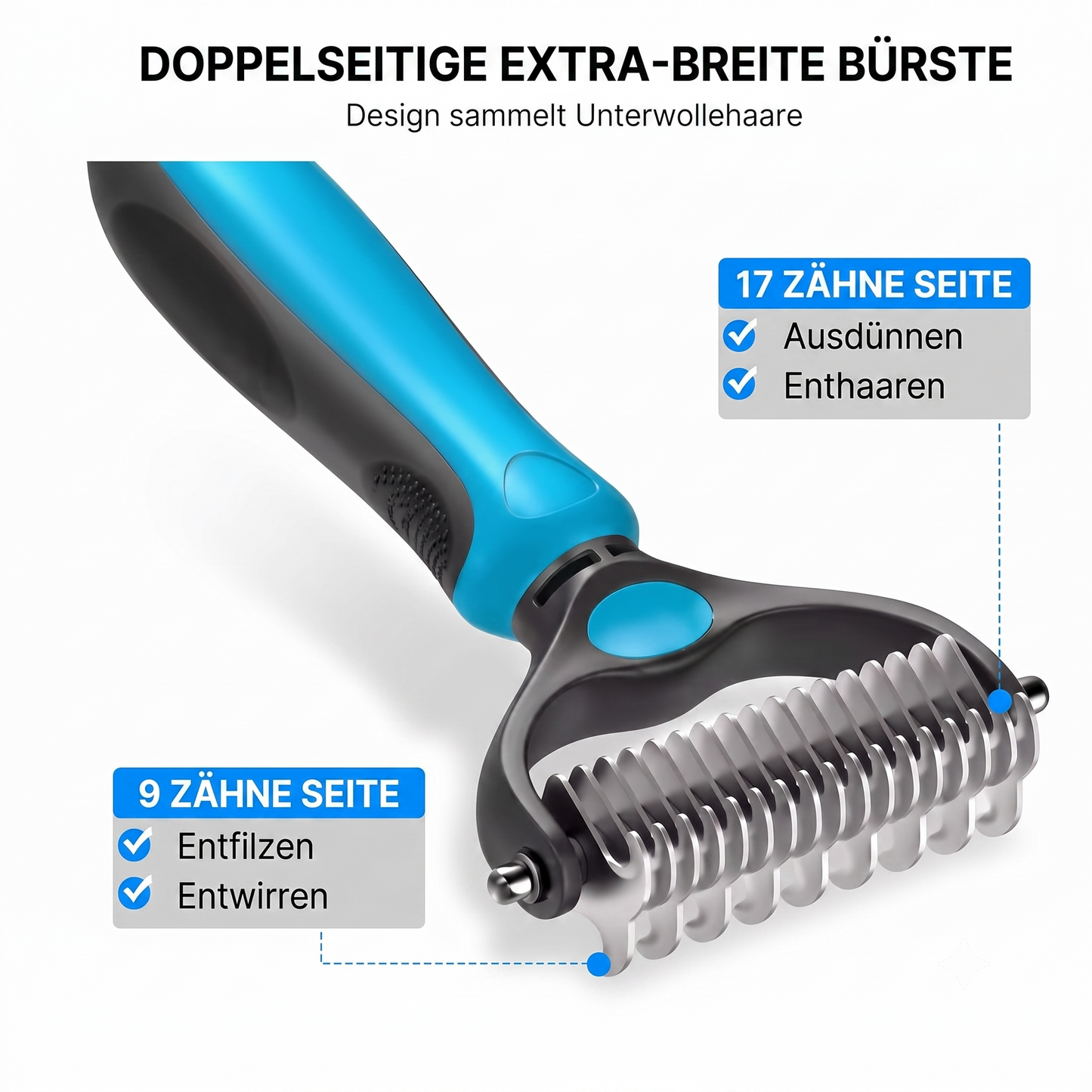 FellGlanz™ Bürste für Hunde & Katzen