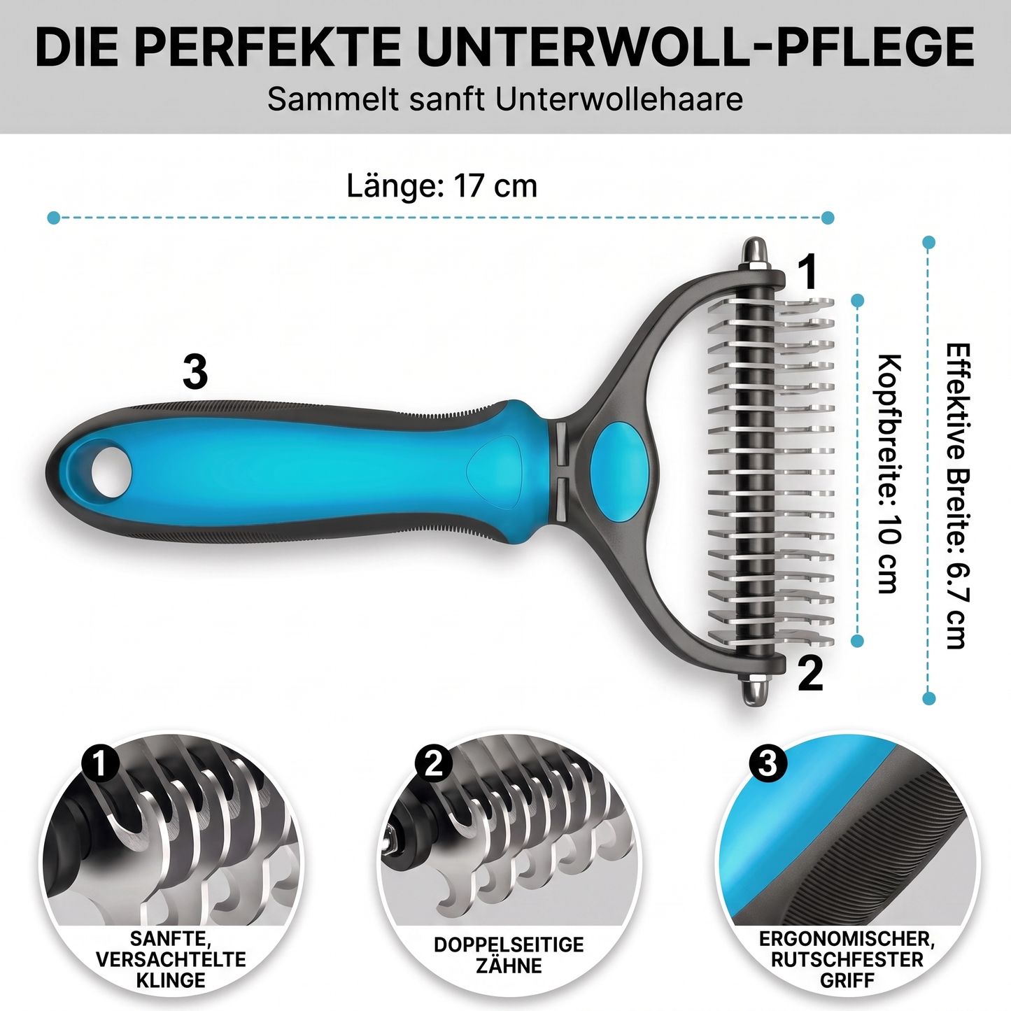 FellGlanz™ Bürste für Hunde & Katzen